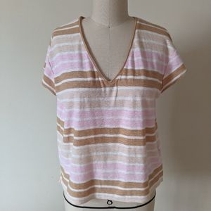 Madewell retro knitted tee. Size S.